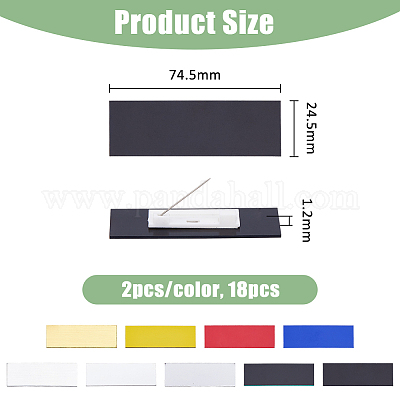18шт брошь из АБС-пластика 9 цветов JEWB-DC0001-16-1
