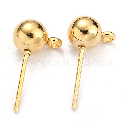 Фурнитура для сережек-гвоздиков с шариковым штифтом из нержавеющей стали 304 STAS-Z035-01G-G-1