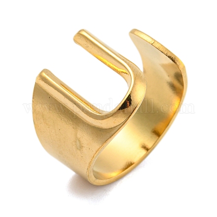 Вакуумное покрытие pvd 201 манжетные кольца из нержавеющей стали RJEW-Z032-01G-U-1