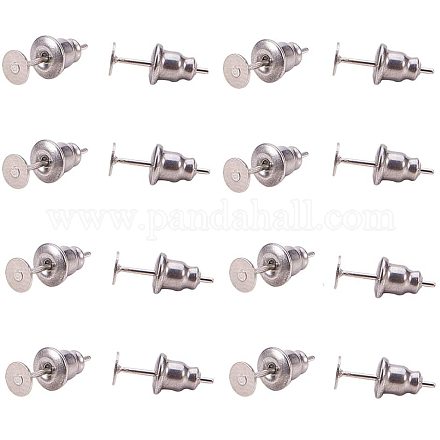 Комплекты фурнитуры для сережек из нержавеющей стали 304 STAS-PH0010-26P-1