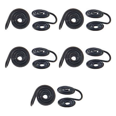 10 шт. серьги-манжеты из нержавеющей стали со спиральной накладкой&nbsp;EJEW-HS0001-03EB-1