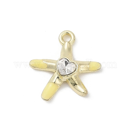 Подвески со стразами из сплава эмали PALLOY-R151-41G-01-1