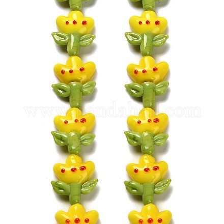 Бусы лэмпворк ручной работы LAMP-A005-03A-1