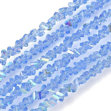 Гальванизируйте прозрачное стекло бисер нитей EGLA-P061-04C-AB18-1