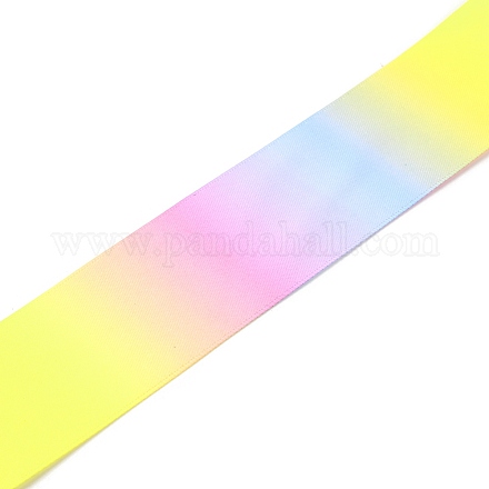 Полиэфирная лента с принтом SRIB-WH0018-02-1