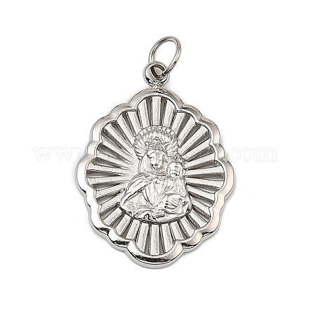 Подвески из нержавеющей стали 304 на тему Девы Марии STAS-I356-05P-04-1