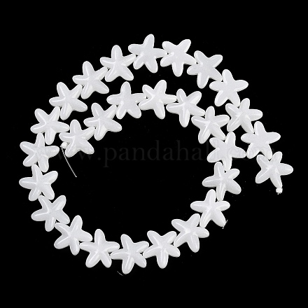 Выпечка окрашенные стеклянные бусины LAMP-C021-01F-1