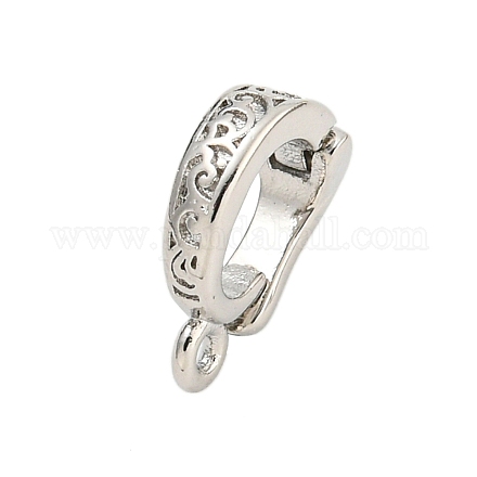 Покрытие стойки латунь микро паве подвески из кубического циркония поручни KK-U021-15P-1