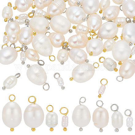 48шт 8 стиля подвески из натурального культивированного пресноводного жемчуга PALLOY-ME00010-1
