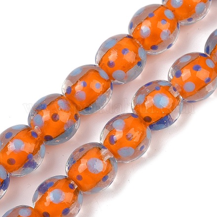 Нити ламвордских бусин ручной работы LAMP-P069-01A-03-1