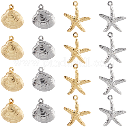 64 шт. 4 стиля подвески из хирургической нержавеющей стали 316 STAS-SC0010-19-1