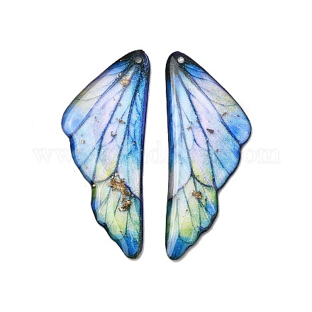 2 шт. подвески из прозрачной эпоксидной смолы RESI-A044-04D-1