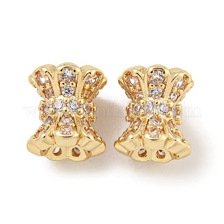 Покрытие стойки латунь микропаве прозрачные кубические циркониевые бусины KK-L215-310B-14G02-1