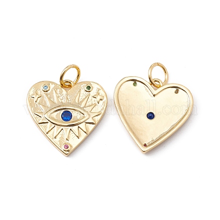 Реечное покрытие латунь микро паве разноцветные подвески из кубического циркония ZIRC-C040-39G-1