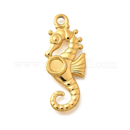 Оправы для подвесок из нержавеющей стали 304 в виде кабошонов STAS-E545-04D-G-1