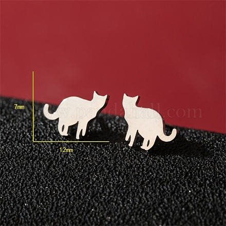 Серьги-гвоздики из нержавеющей стали PW-WG95520-34-1