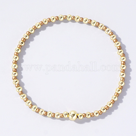 Женский эластичный браслет в богемном стиле из бисера и жемчуга XY5299-5-1