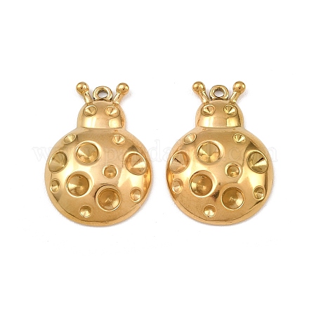 Подвеска из нержавеющей стали 304 со стразами&nbsp;LS-STAS-I363-11G-1