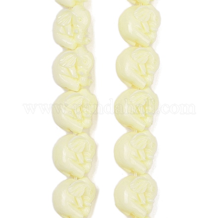 Нити резных бусин из синтетического коралла CORA-R050-03-1