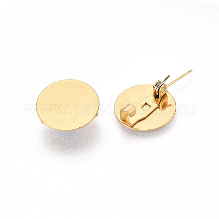 Вакуумное покрытие pvd нержавеющая сталь 304 брошь кабошон оправы STAS-E547-08J-G-1