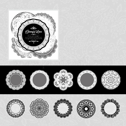 Водонепроницаемые декоративные наклейки на тему кружева для домашних животных STIC-U003-02B-1