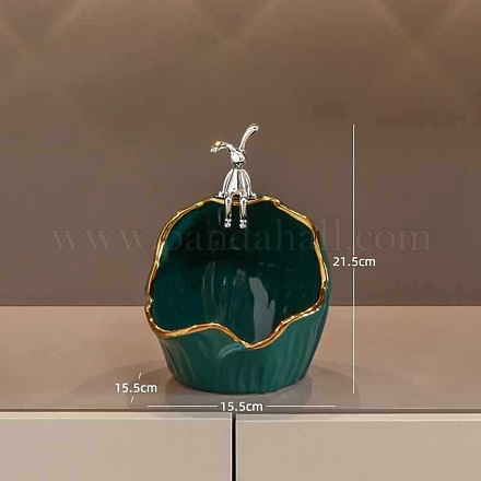 Керамические украшения для хранения ключей в виде кролика PW-WG57347-02-1