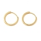 Brass Ring Hoop Earrings, Golden, 15x2mm
