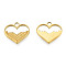 304 Stainless Steel Pendant Rhinestone Settings, Heart, Real 18K Gold Plated, Fit For 0.9mm Rhinestone, 20x15.5x2mm, Hole: 2mm
