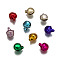 Aluminum Bell Charms, Mixed Color, 7~8x6x5mm, Hole: 1mm