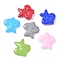 Baking Painted Glass Beads, Star, Mixed Color, 24.5x24.5x7.5mm, Hole: 1.2~1.4mm