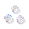 K9 Glass, Imitation Austrian Crystal Beads, K9 Glass, Plum Blossom, Faceted, Clear AB, 8x5mm, Hole: 1.5mm