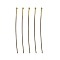 Brass Ball Head Pins, Antique Bronze, Size: about 0.7mm thick(21 Gauge), 60mm long, about 235pcs/50g, Head: 1.8mm