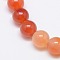 Natural Carnelian Beads Strands, Round, 12mm, Hole: 1mm, about 32pcs/strand, 15 inch