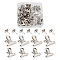 Iron Clips and Round Head Drawing Pins, Platinum, 40sets