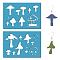 Acrylic Earring Handwork Template, Card Leather Cutting Stencils, Deep Sky Blue, Mushroom Pattern, 130x90x2mm, 2pcs/set
