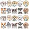 20Pcs 10 Styles Acrylic Cabochons, Dog, Mixed Color, 25.5~30.5x24~30x2~2.5mm, 2pcs/style