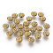 Tibetan Style Beads, Zinc Alloy Beads, Antique Golden Color, Lead Free & Cadmium Free, Flower, Great for Mother's Day Gifts making, 7.5x3.5mm, Hole: 1mm