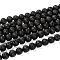 Natural Lava Rock Round Bead Strands, 10mm, Hole: 1mm, about 38pcs/strand, 15.5 inch