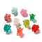 Opaque & Transparent Resin Beads, Unicorn, Mixed Color, 22x15x19mm, Hole: 1.5mm