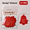 Christmas Theme Paper Self-Adhesive Stickers, for Presents Decoration, Bell, 56x50x0.2mm, sheets/bag