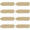 8Pcs Polyester Epaulettes, for Clothes Accessories, Pale Goldenrod, 90x25x6mm