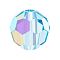 Preciosa® Crystal Beads, Czech Crystal, 451 19 602 Round, 60010 200 Aqua Bohemica AB, 6mm, Hole: 1.2mm