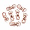 Alloy Swivel Lobster Claw Clasps, Swivel Snap Hook, Rose Gold, 30.5x11x6mm, Hole: 5x9mm