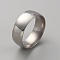 201 Stainless Steel Simple Plain Band Ring for Men Women, Stainless Steel Color, Inner Diameter: 20mm, 8mm