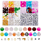 DIY Glass & CCB Plastic Beads Bracelet Making Kits, Mixed Color, 8~9mm, Hole: 1~1.6mm
