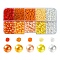 DIY Beads Kits, Includ 5 Colors Glass Seed Beads, Round, 5 Colors Glass Seed Beads, Mixed Color, 3~6x2~6mm, Hole: 0.8~2mm