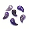 Natural Amethyst Pendants, Magatama, 23x12~13x7~8mm, Hole: 3mm