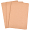 3Pcs A5 Paper Blank Notebooks, Rectangle, Tan, 205x139x6mm