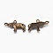 Tibetan Style Alloy Pendants, Elephant, Lead Free & Cadmium Free & Nickel Free, Antique Bronze, 18x30x3mm, Hole: 2mm, about 530pcs/1000g