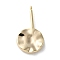 Brass Pendants, Cadmium Free & Nickel Free & Lead Free, Irregular Geometry, Round, 22.5x12x2mm, Hole: 0.7mm